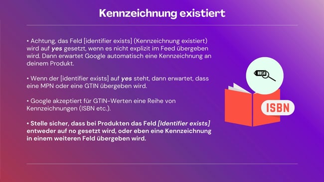 Identifier Exists (MPN/ISBN/GTIN)