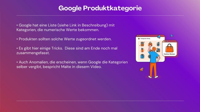 Google Produktkategorien