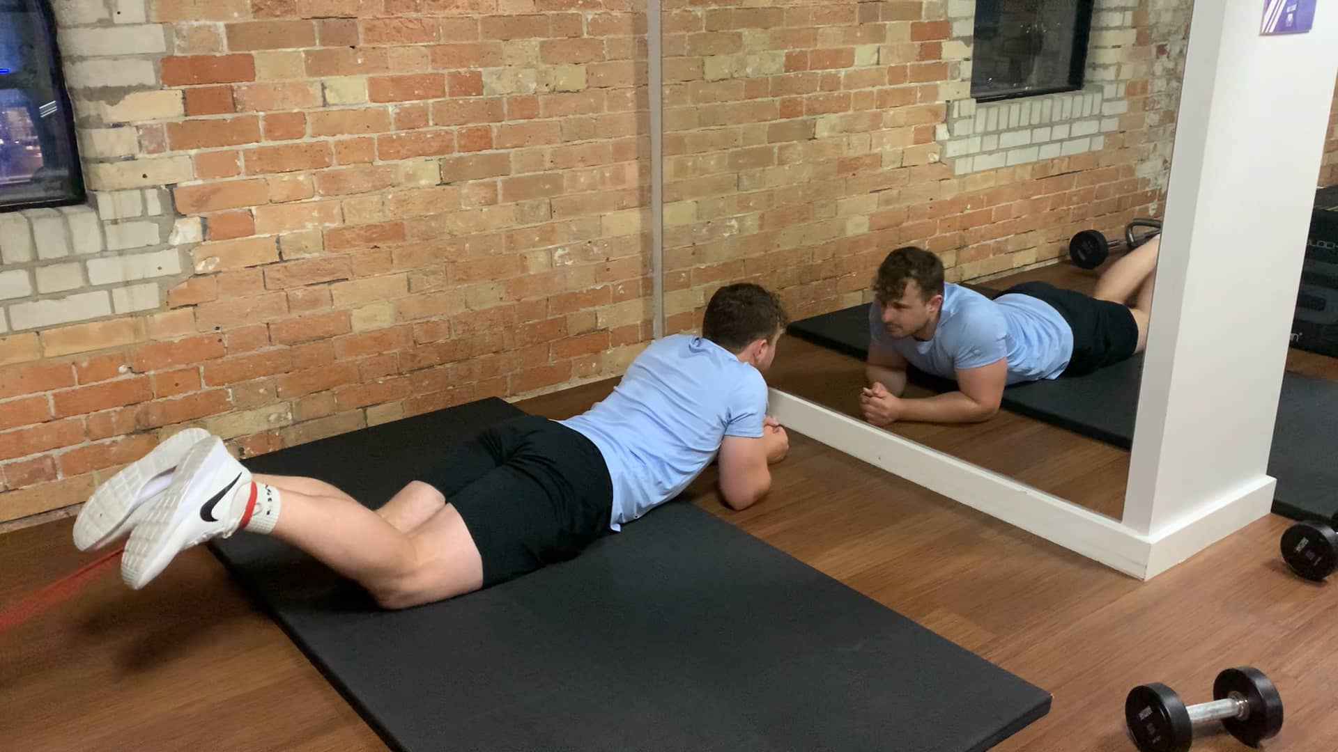 Resistance Band Leg Curls on Vimeo