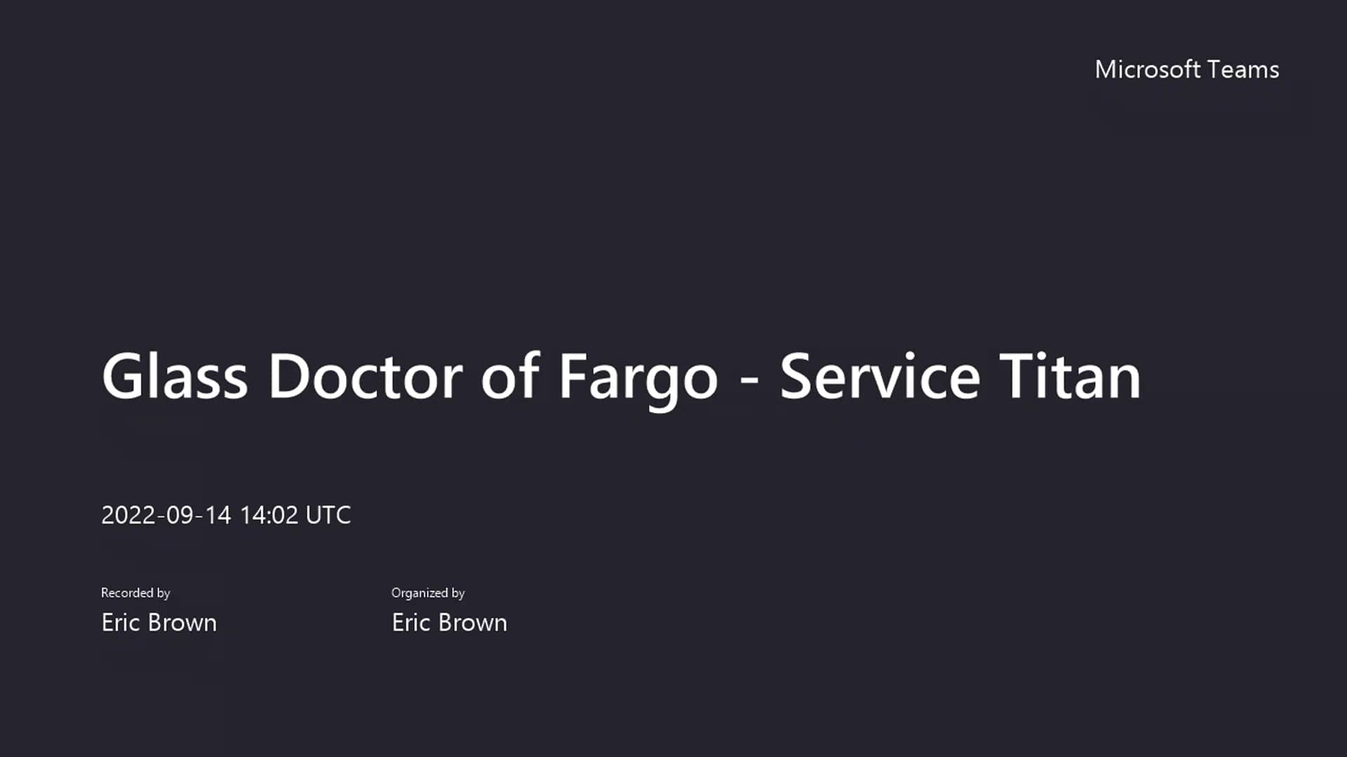 Glass Doctor of Fargo Service Titan20220914_100156Meeting Recording