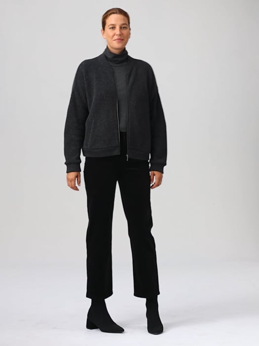 Boucle Wool Knit Flight Jacket | EILEEN FISHER Boucle Wool Knit Flight Jacket | EILEEN FISHER