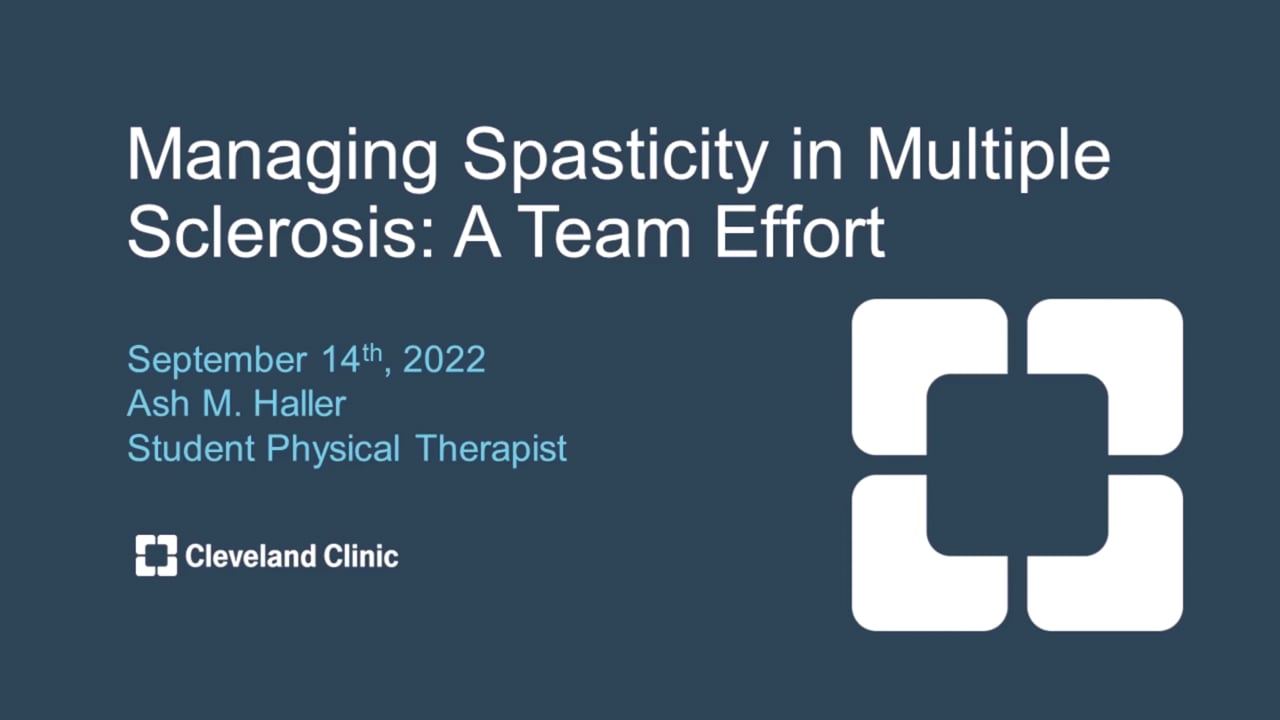 Managing Spasticity in Multiple Sclerosis: A Team Effort