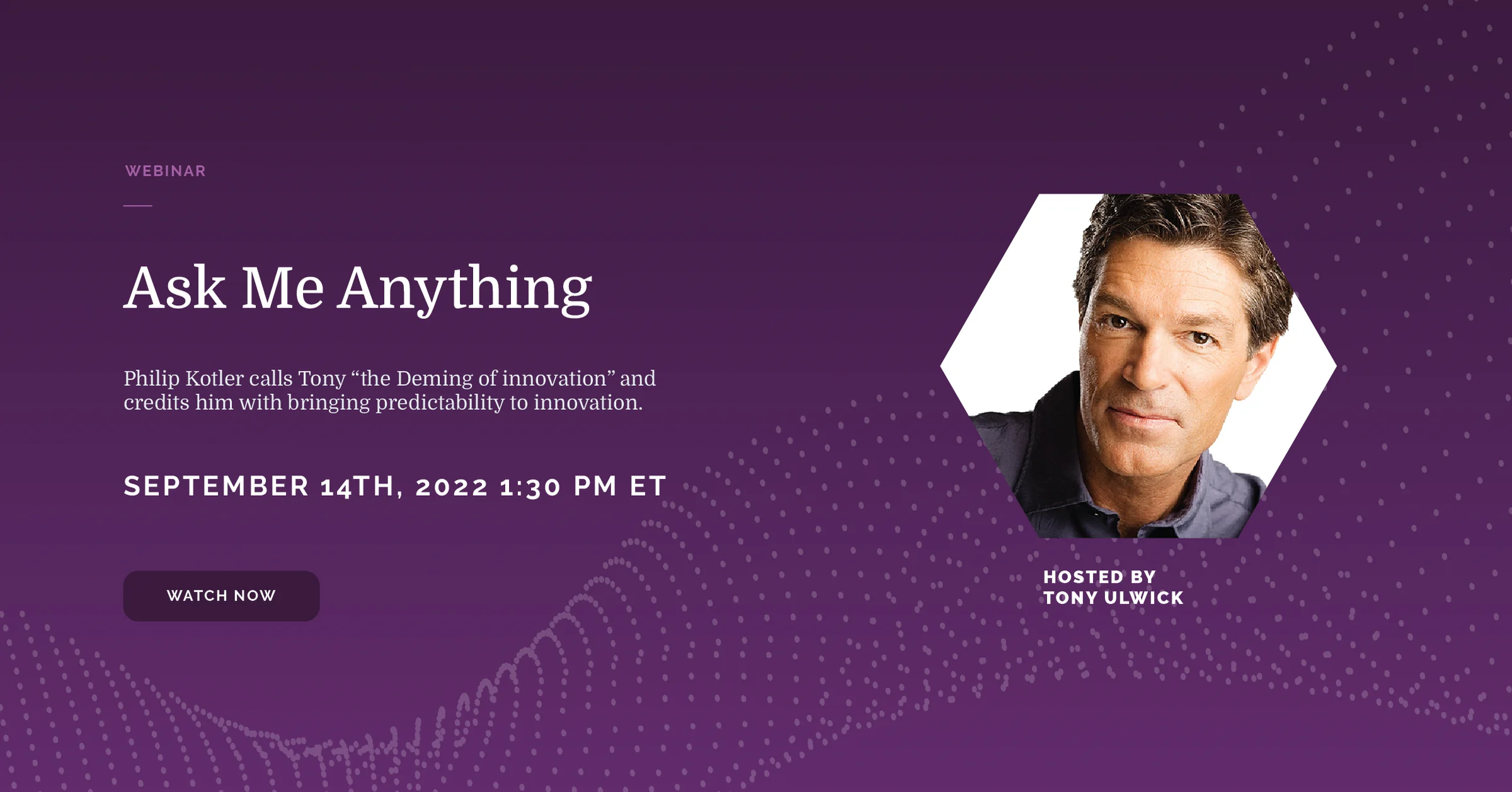 Ask Me Anything With Tony Ulwick (September 2022) on Vimeo