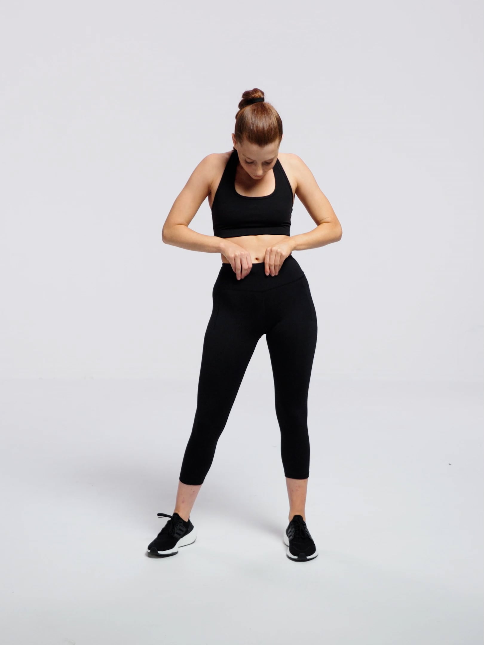 טייץ עם כיסים squat proof אורך ”25 מבד nero