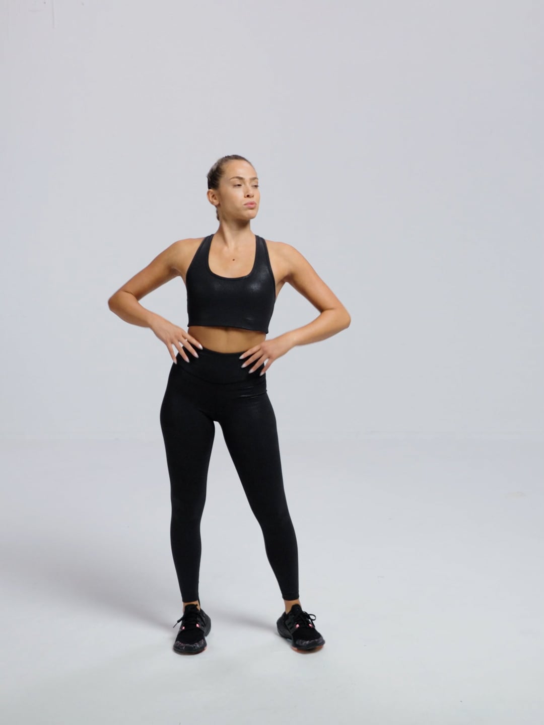 טייץ מבריק squat proof באורך ”28 מבד nero