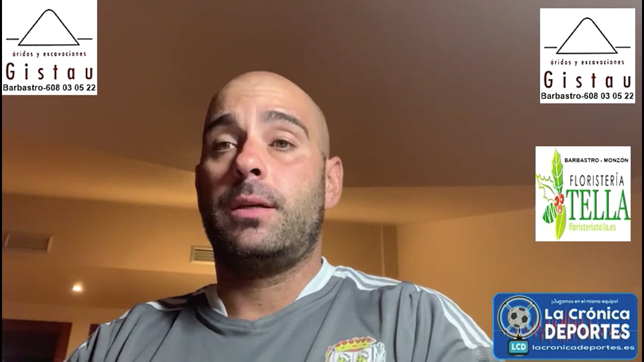 CARLOS GIL (Entrenador Caspe) CD La Almunia 1-1 CD Caspe / Jornada 1 / 3ª División