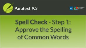 Spell Check: Approve Spelling of Common Words