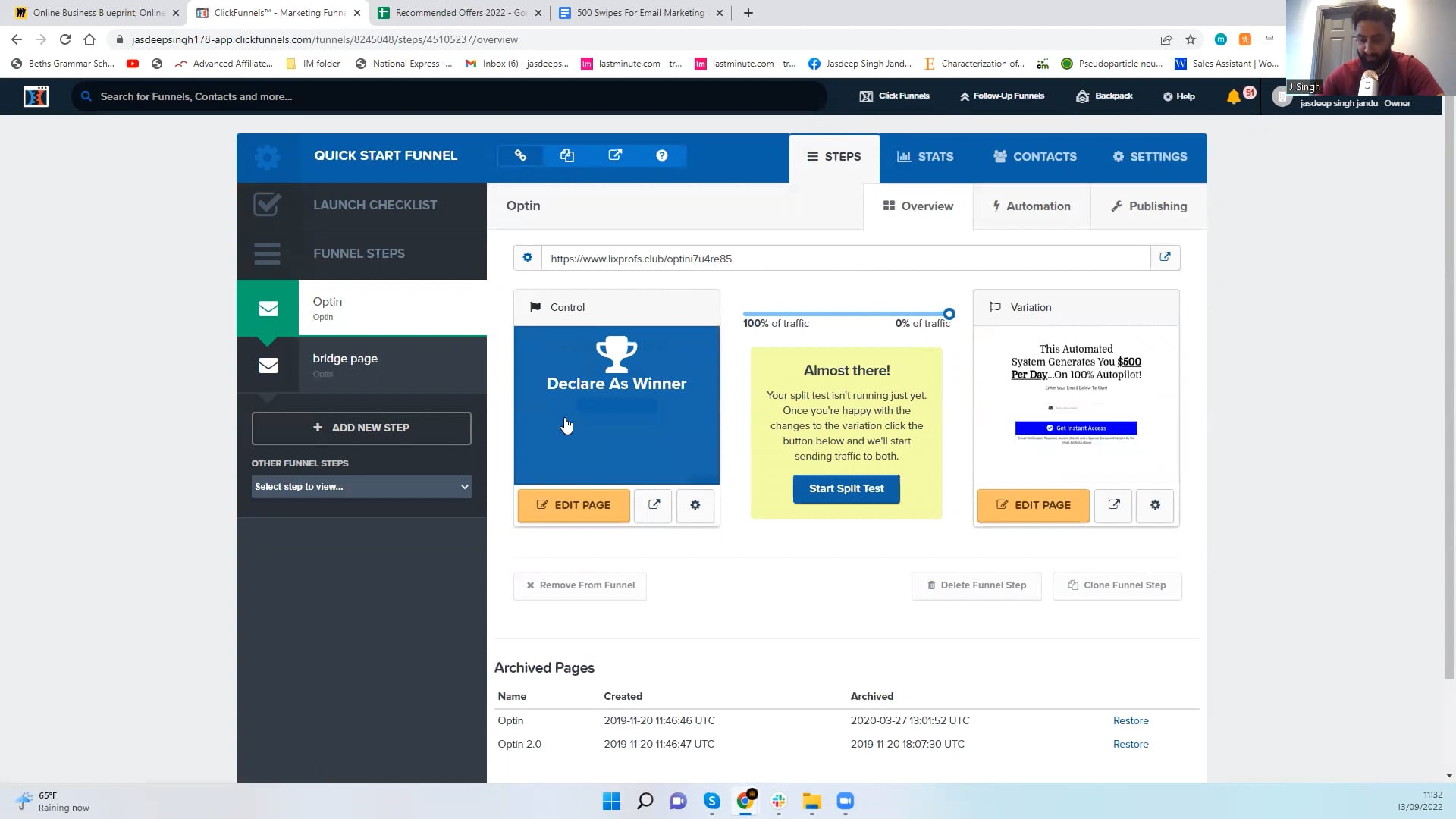 Quick Start Email Funnel on Vimeo