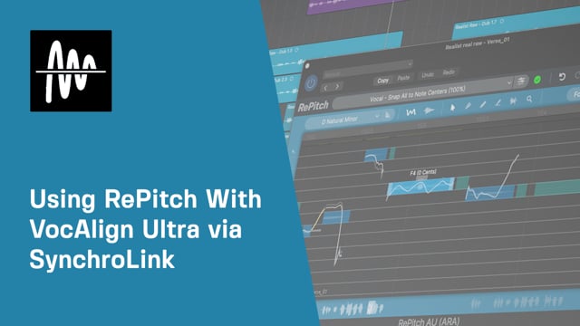 Using RePitch With VocAlign Ultra via SynchroLink