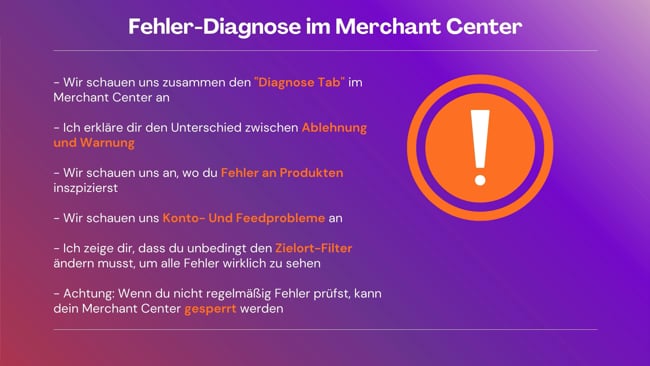 Feed auf Fehler prüfen und anpassen & Produktdatenspezifikation