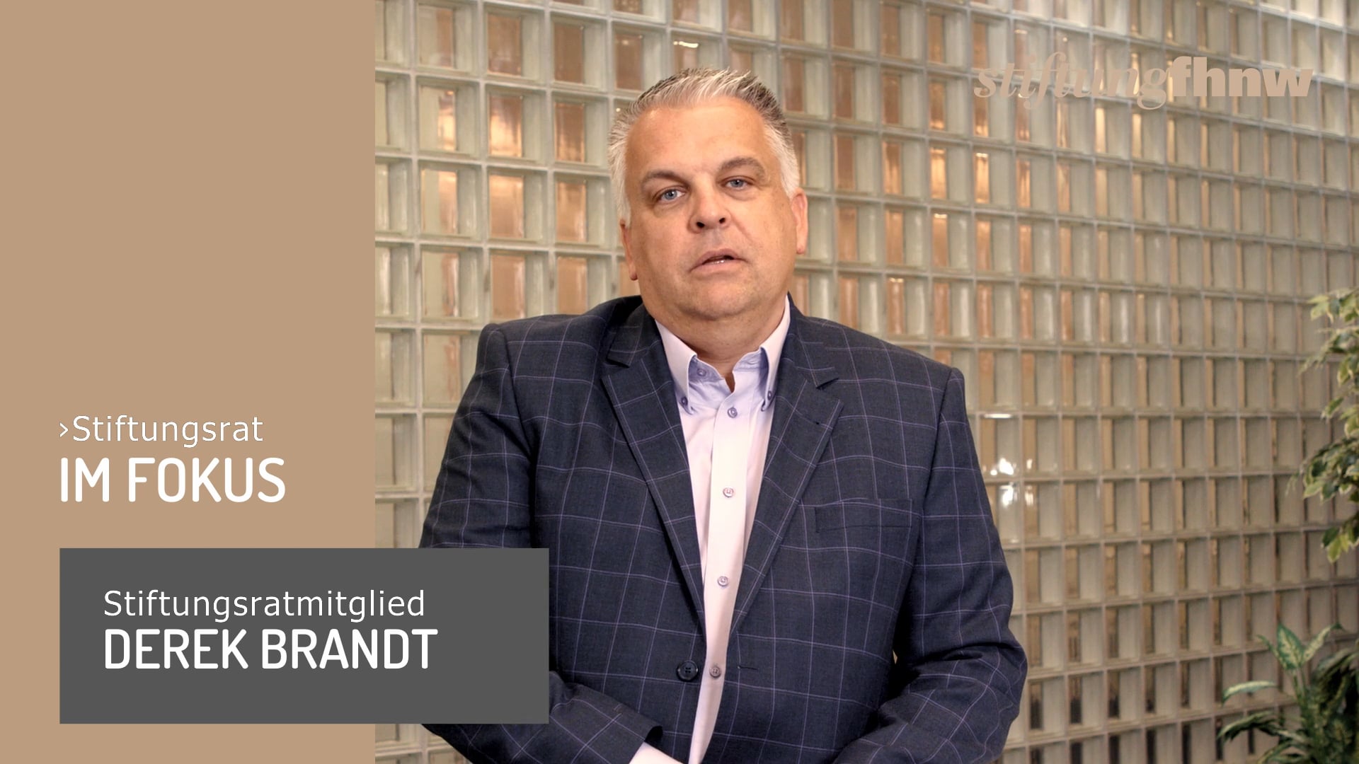 Testimonial Derek Brandt - Wieso sind Sie Teil des Stiftungsrates