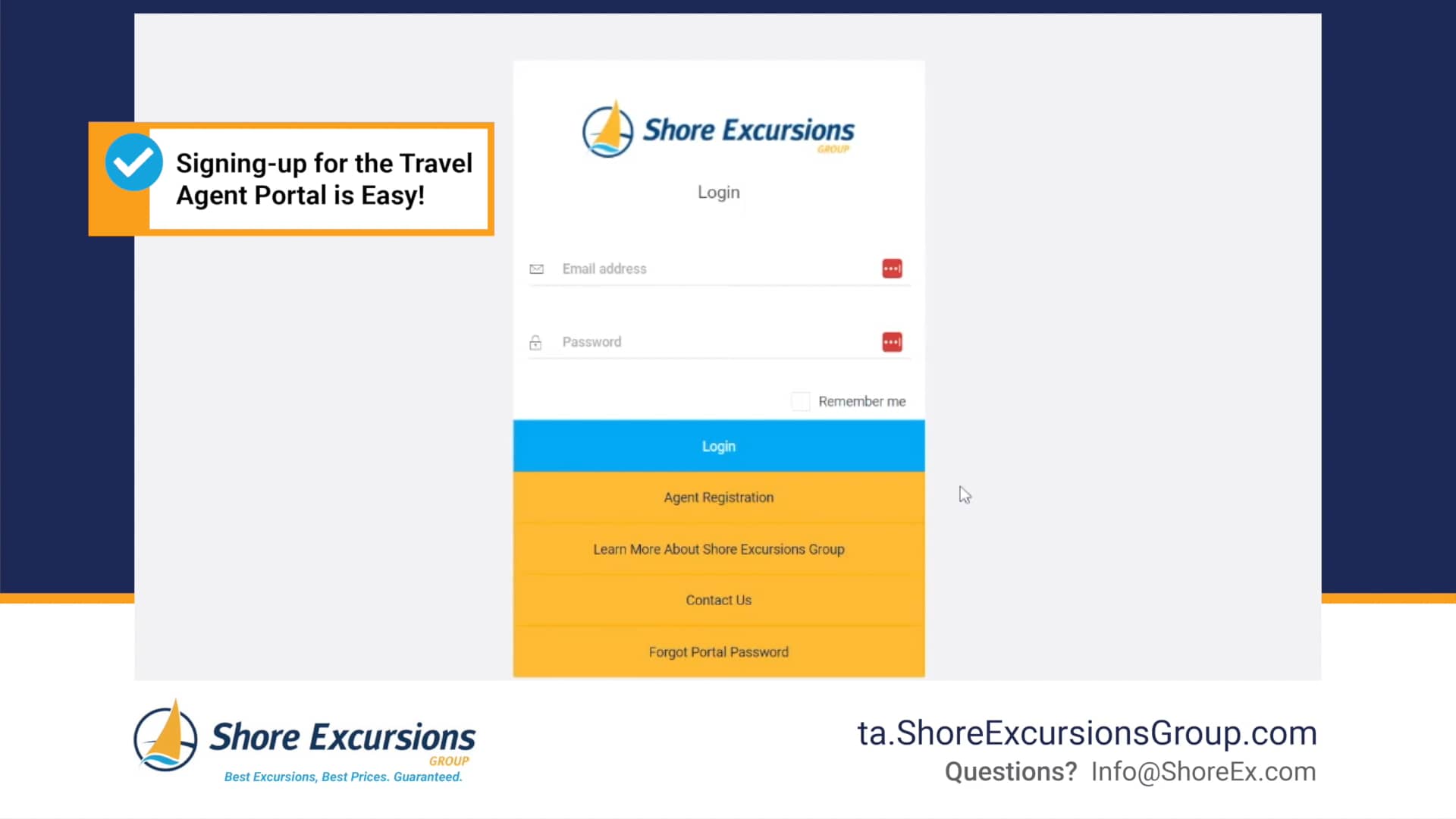 Travel Agent Portal How to signup and get started today! on Vimeo