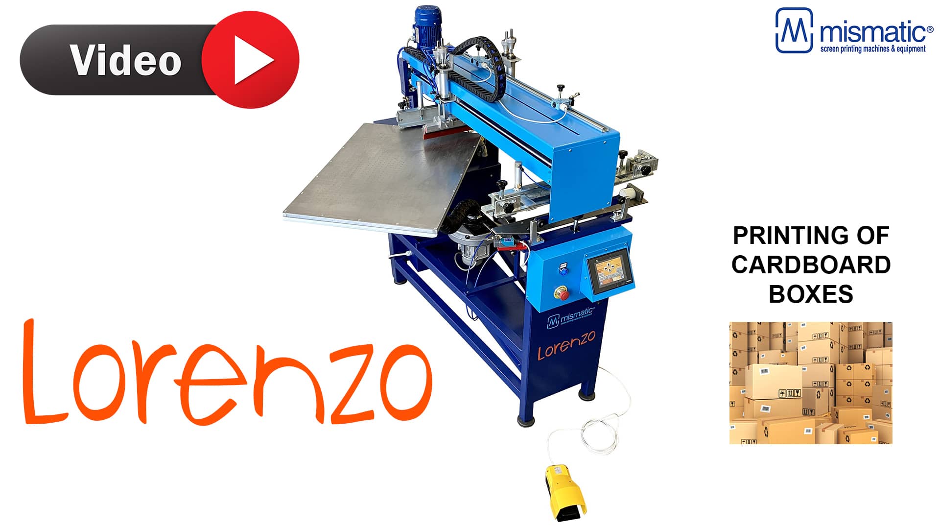 LORENZO Semiautomatic Screen Printing Machine (printing of cardboard