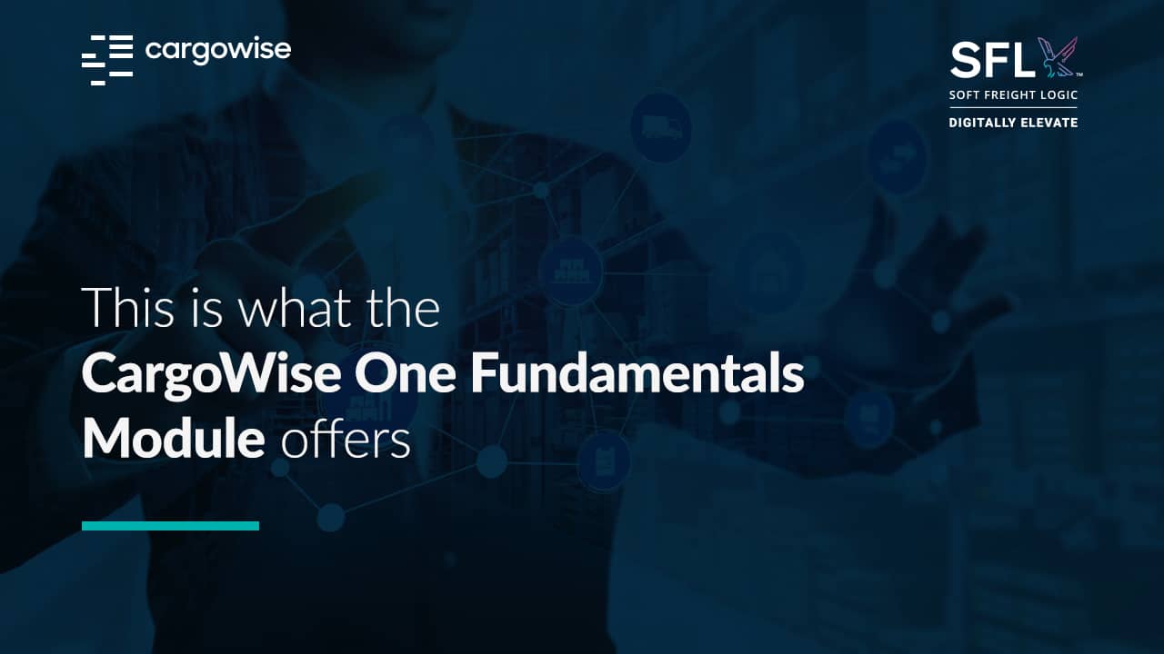 This is what the CargoWise One Fundamentals Module offers on Vimeo
