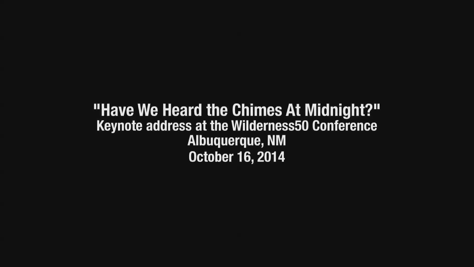 Watch HAVE WE HEARD THE CHIMES AT MIDNIGHT (2014) Online Vimeo On