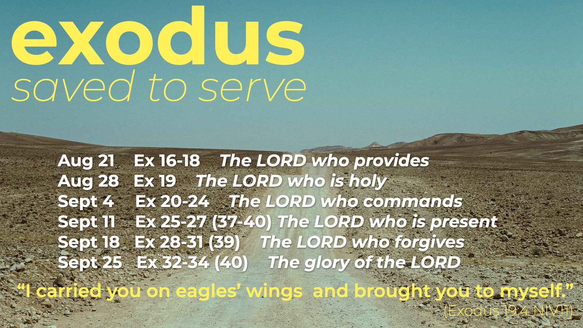 Exodus 25-27- The LORD Who Is Present On Vimeo