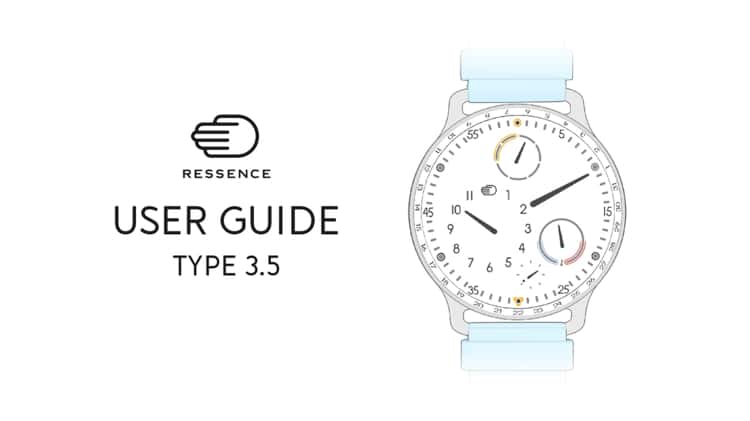 User manual Ressence Type 3.5