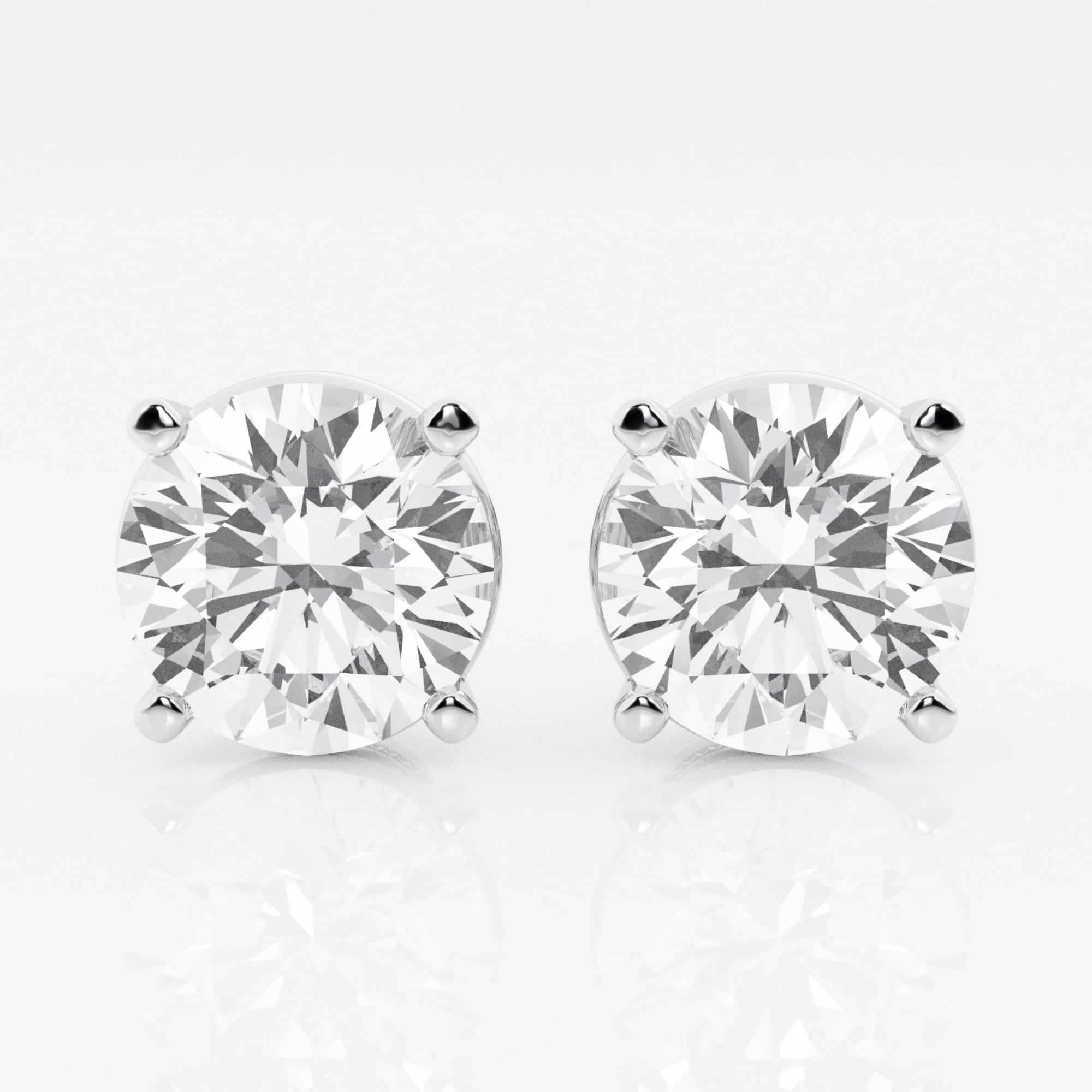 product video for 8 ctw Round Colorless (E-F) Lab Grown Diamond Certified Stud Earrings