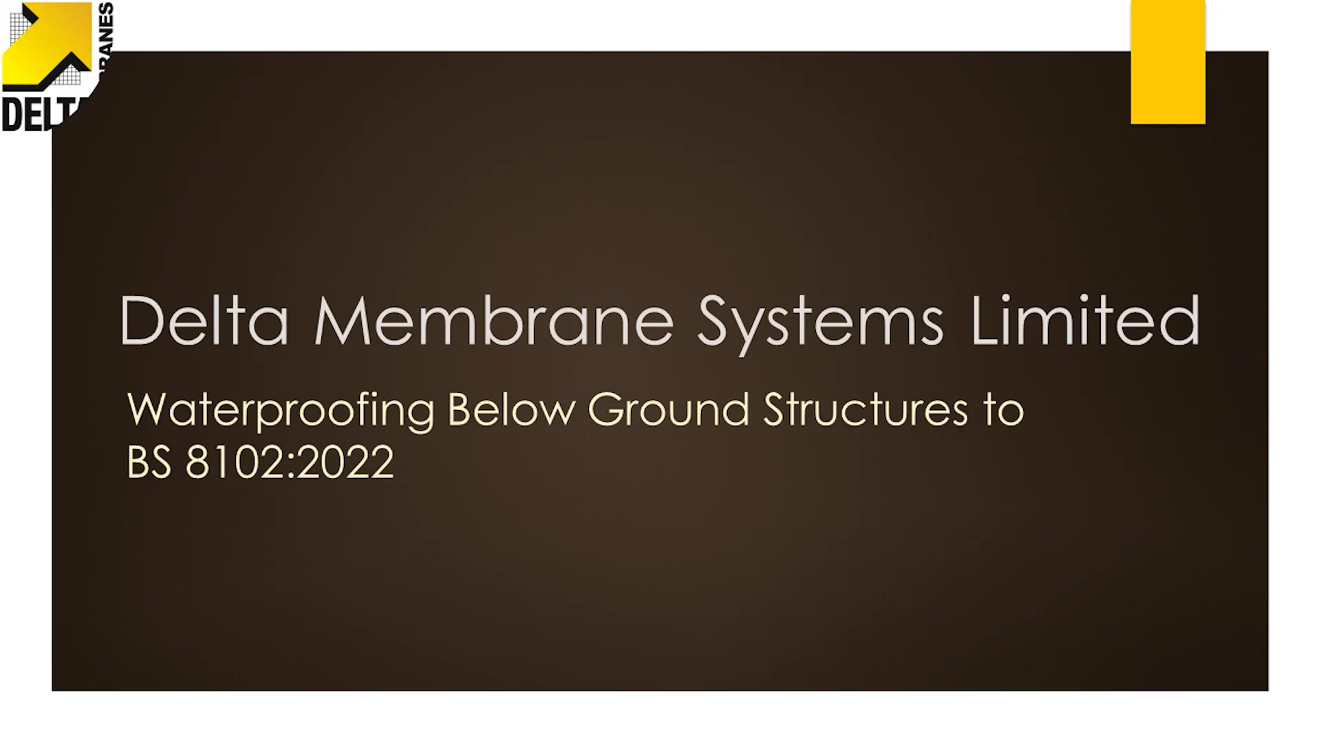 WATERPROOFING BELOW GROUND STRUCTURES on Vimeo