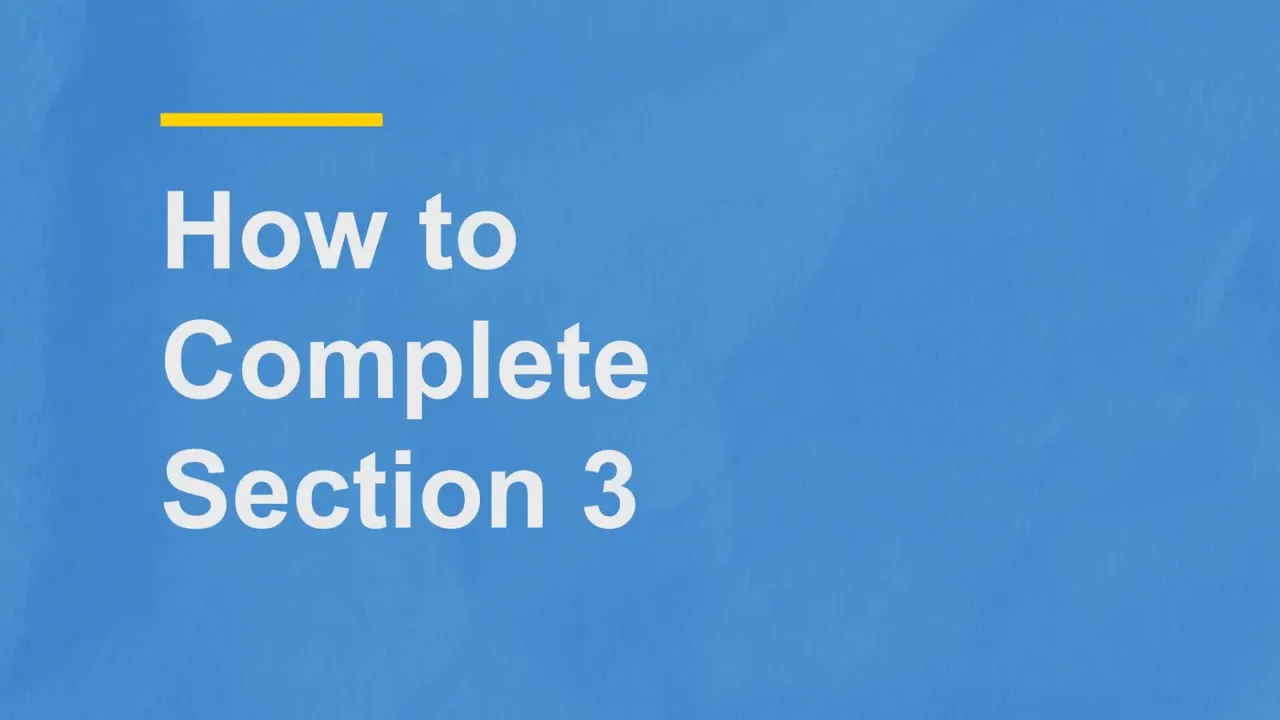 Completing Section 3 on Vimeo
