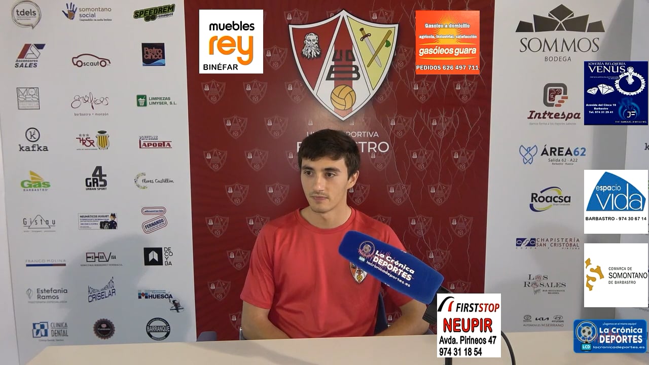 LA PREVIA / CD Binéfar - UD Barbastro / JOSÉ VAL (Jugador Barbastro) Jornada 2 / 3ª División