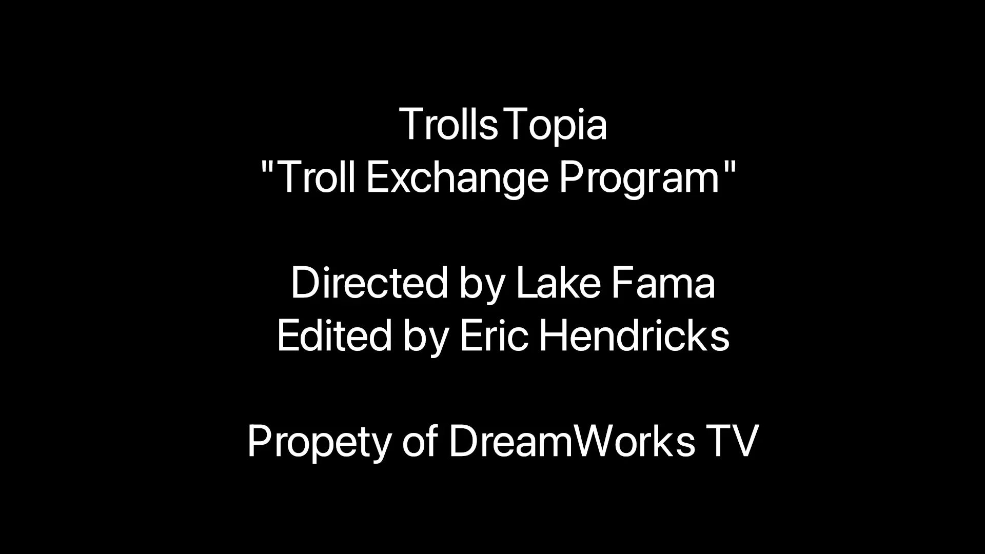 Directing sample - Troll Exchange Program