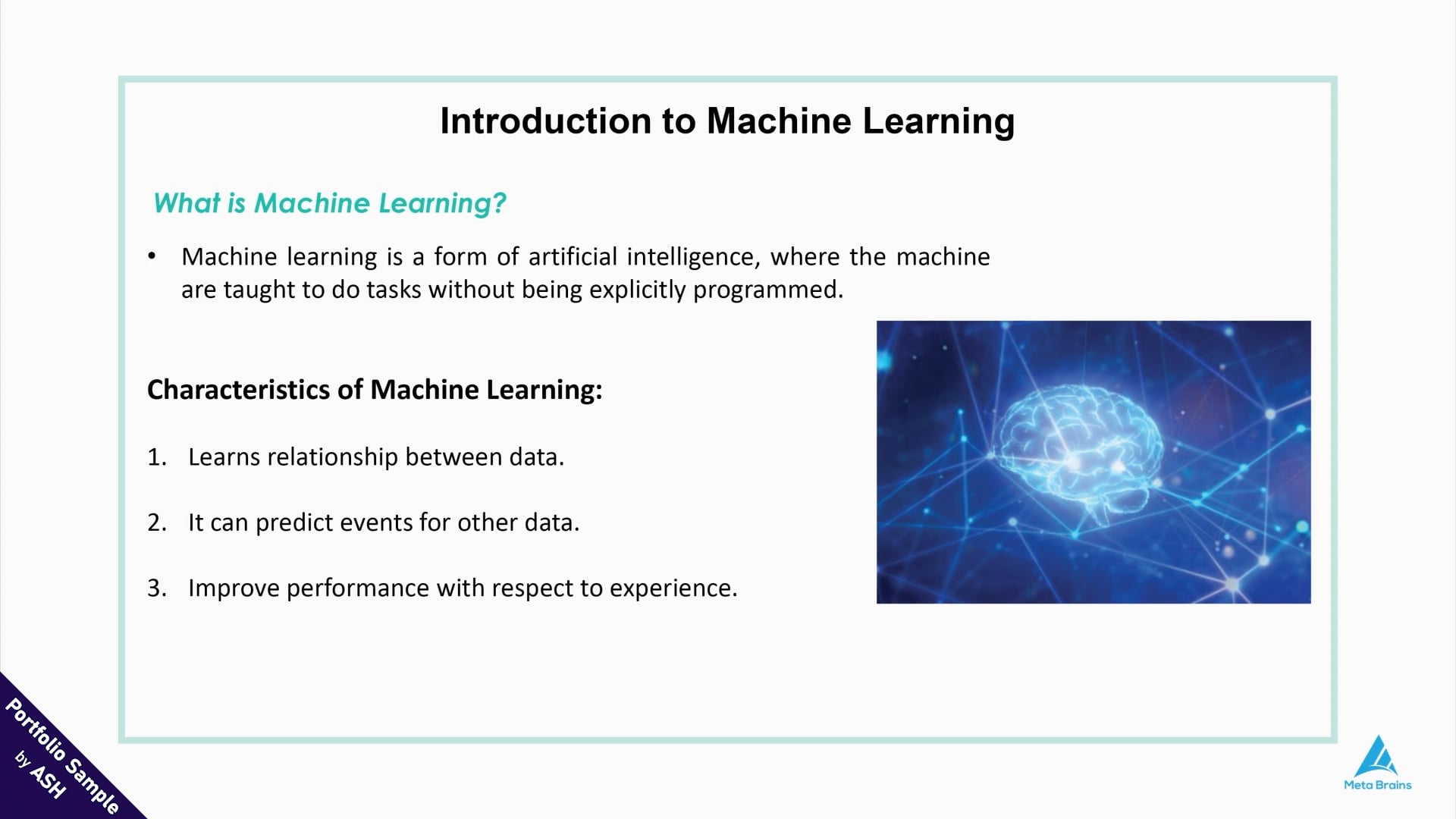 Machine Learning on Vimeo