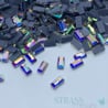 Strass BAGUETTE AB Cristal thermocollant verre - 2.5x5mm