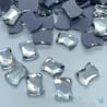 Strass RECTANGLE COURBE Cristal thermocollant verre - 5.5x7mm