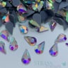 Strass GOUTTE AB Cristal thermocollant verre - 4.8x8mm ou 6x10mm