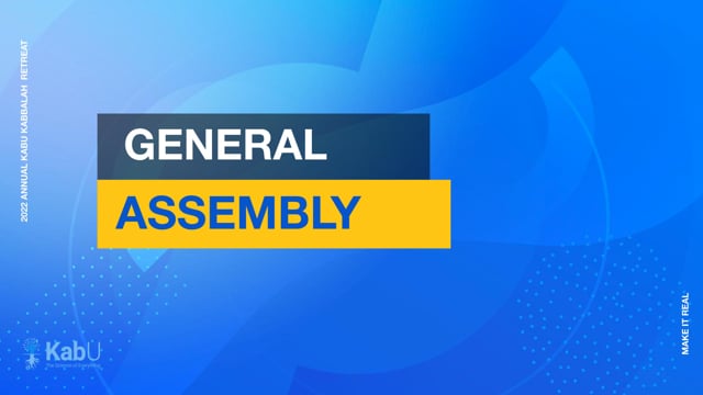Sept 10, 2022 – General Assembly