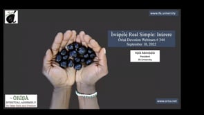#344 Ìwàpẹ̀lẹ́ Real Simple - Inúrere