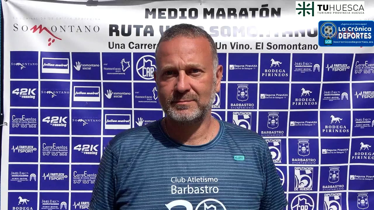 JUAN DIEGO GARZÓN (Presidente Club Atletismo Barbastro) XXX MEDIO MARATÓN Y 10K RUTA VINO SOMONTANO