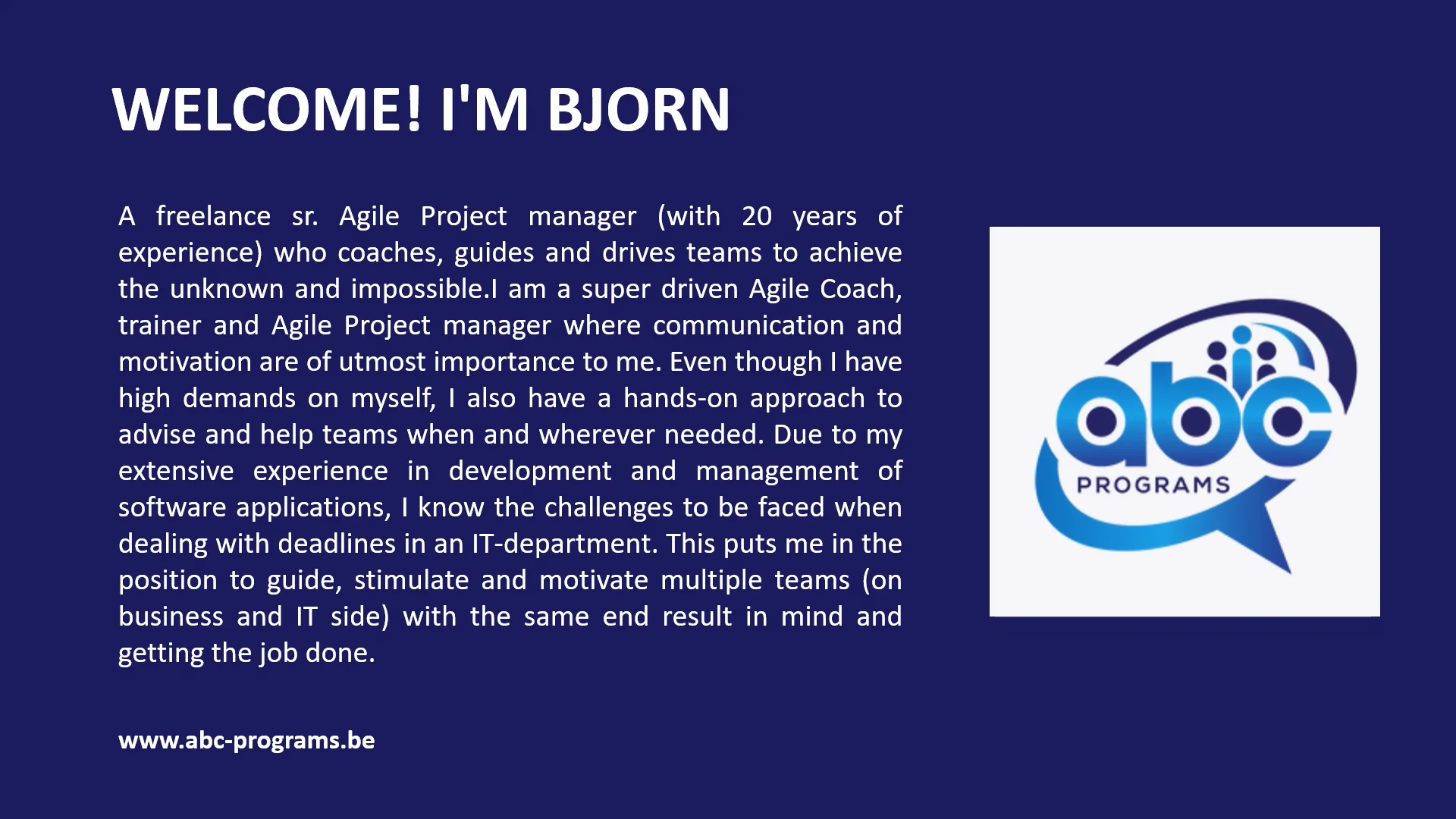 Agile Project Manager And Coach.mp4 on Vimeo