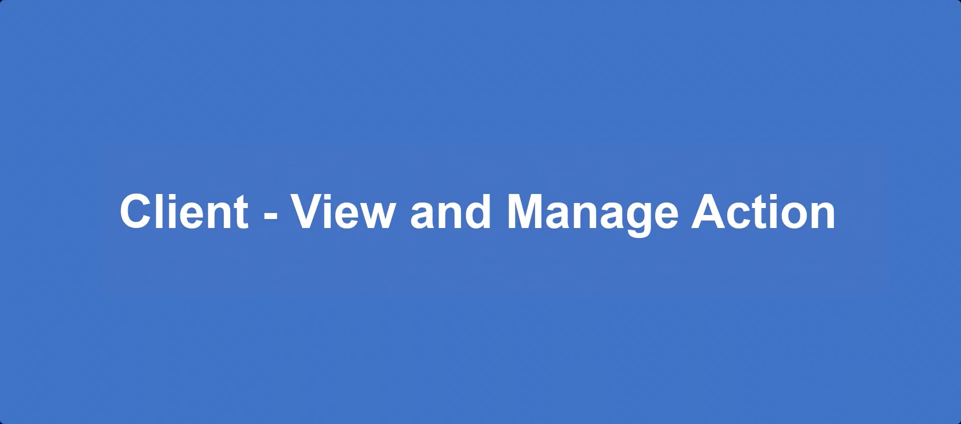 3.Client-View and Manage Action on Vimeo