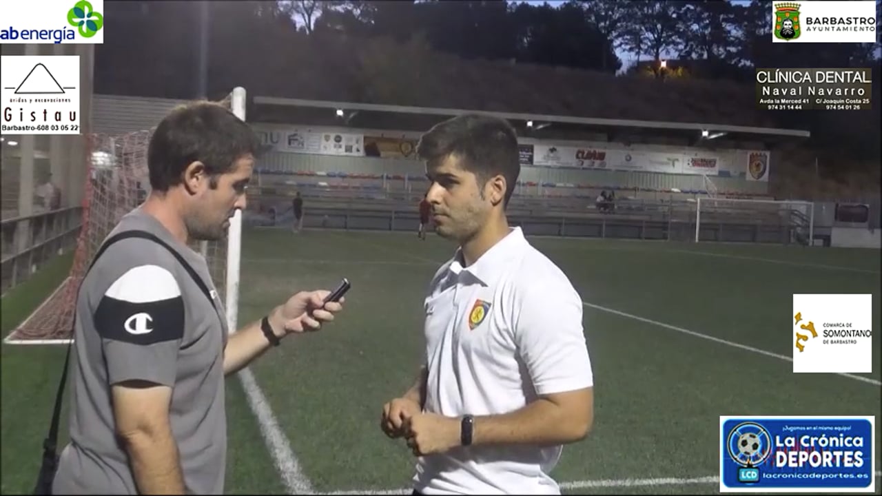 FRAN JURADO (Entrenador Montecarlo) UD Montecarlo 1-1 At. Calatayud / Jornada 1 / Regional Preferente - Grupo 2 / Fuente: YouTube Raúl Futbolero