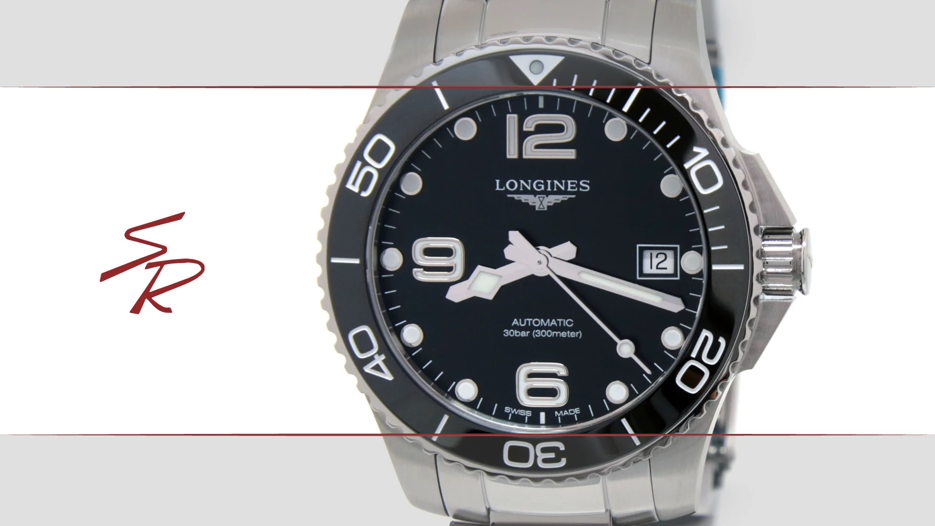 Longines Hydroconquest Automatic Black 39mm L37804566