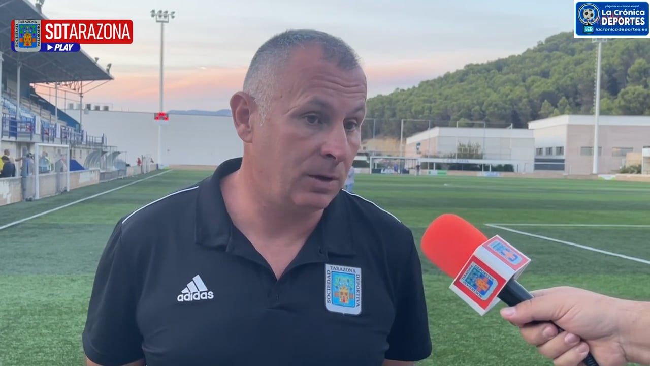 JAVI MORENO (Entrenador Tarazona) CD Izarra 1-1 SD Tarazona / Jornada 3 / 2ª RFEF - Grupo 2 / Fuente: Facebook SD Tarazona