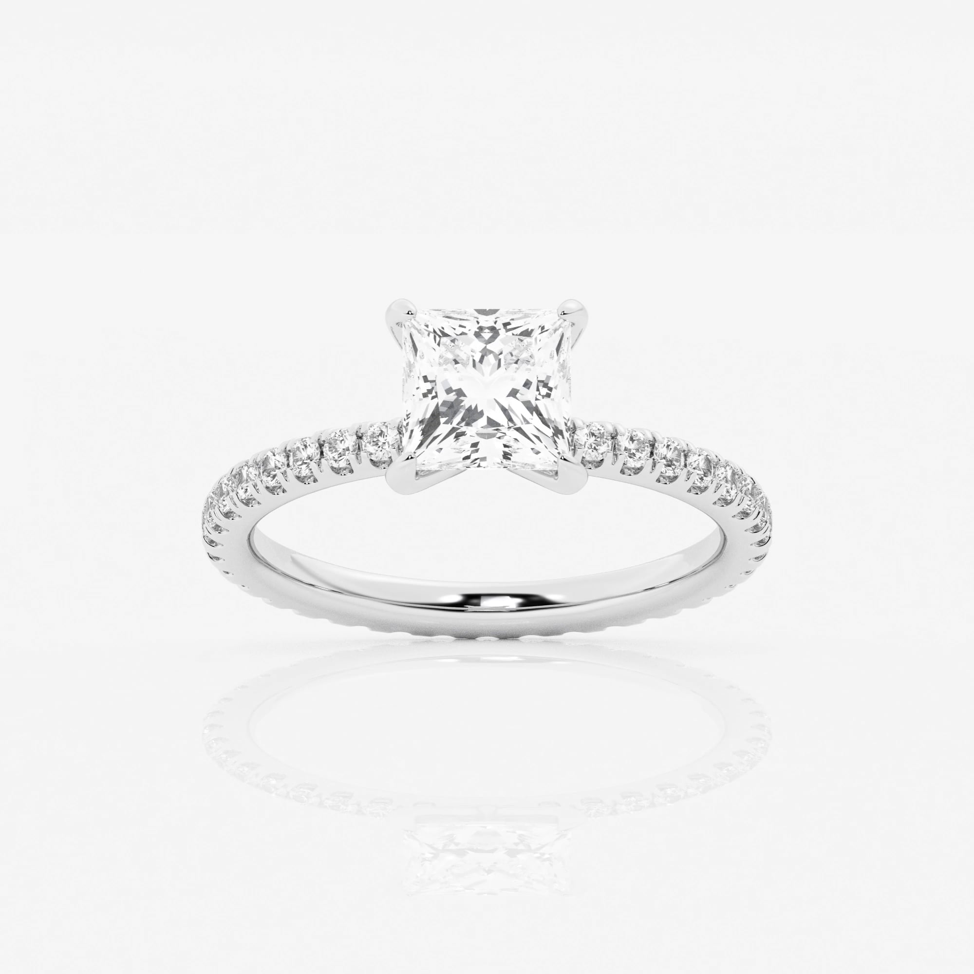 product video for 2 ctw Princess Lab Grown Diamond Eternity Engagement Ring