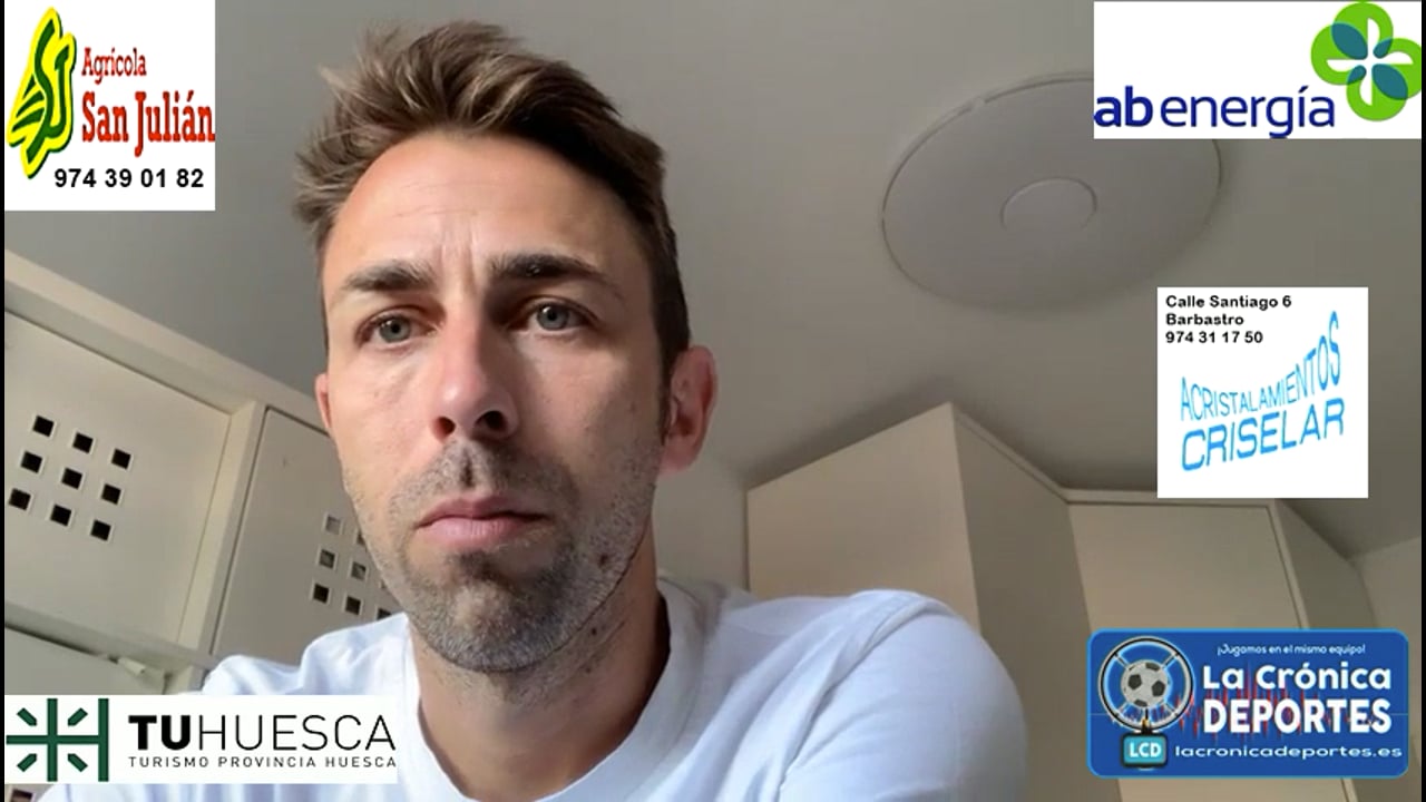 JOSÉ CARLOS GALLEGO (Entrenador Almudévar) CD Cariñena 0-1 AD Almudévar / Jornada 2 / 3ª División