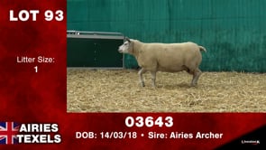 Lot #93 - Tag 03643