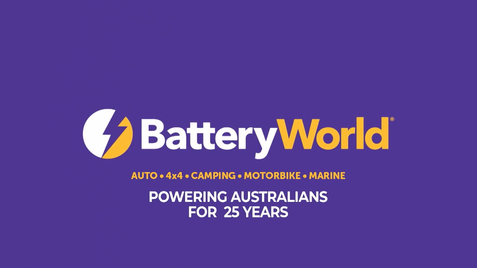 Battery World 25th birthday message from Merv Hughes
