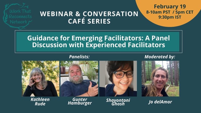 Guidance for Emerging Facilitators: A Panel Discussion with Experienced Facilitators Panelists - February 19