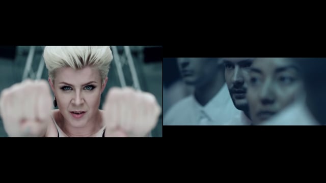 Robyn & Calum - Dancing On My Own (Mash-Up Video)