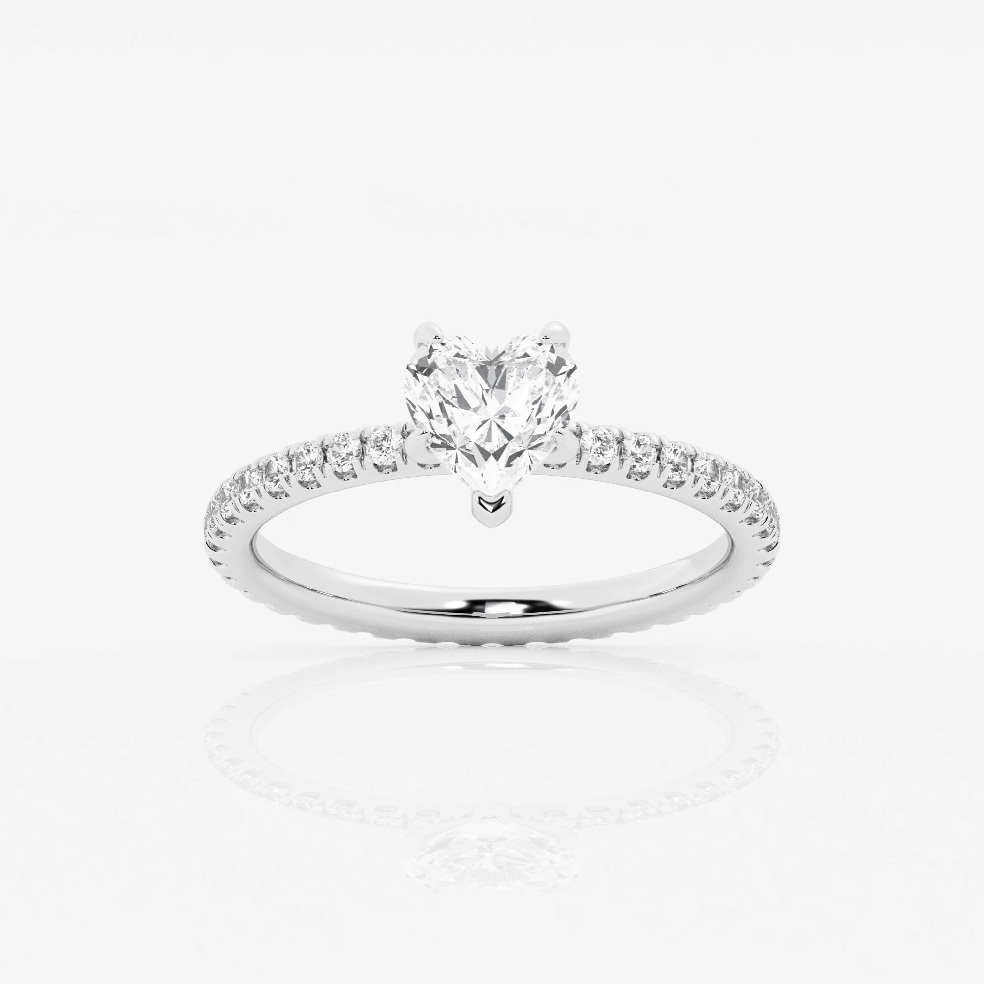 product video for 1 1/2 ctw Heart Lab Grown Diamond Eternity Engagement Ring