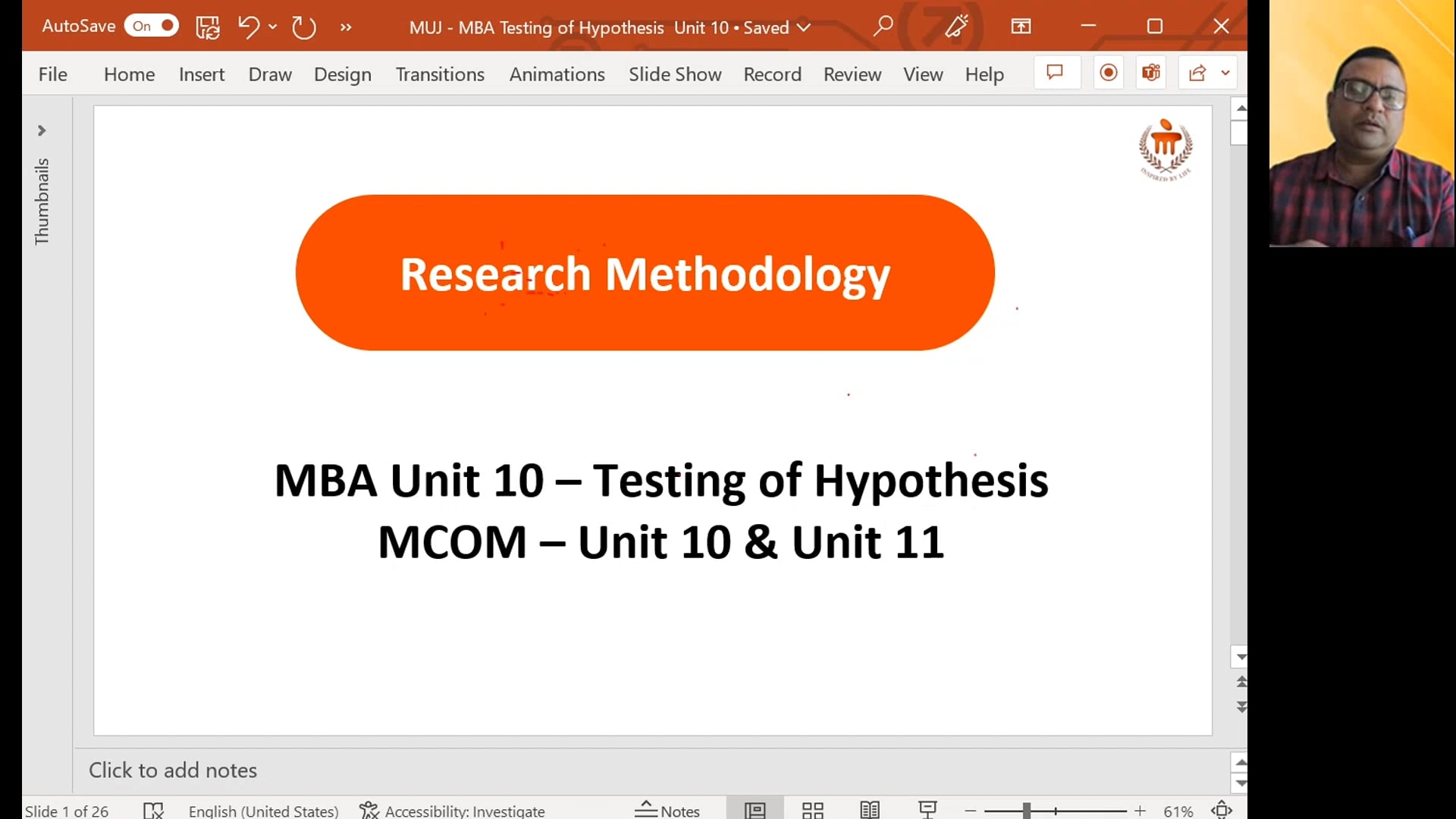 Research Methodology - Batch 1-20220918 on Vimeo