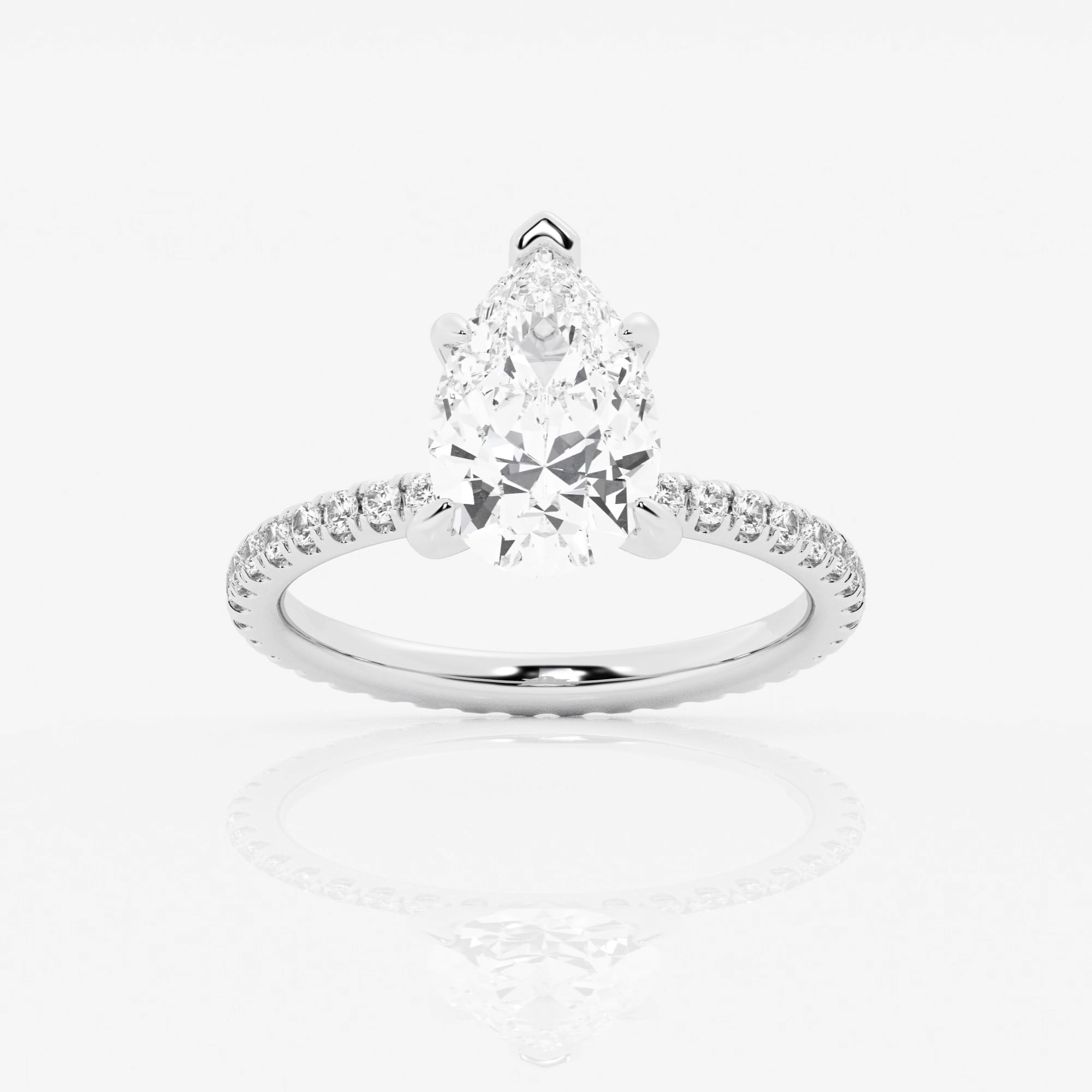 product video for 3 ctw Pear Lab Grown Diamond Eternity Engagement Ring