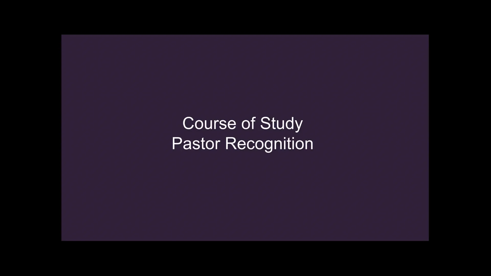 Course of Study on Vimeo
