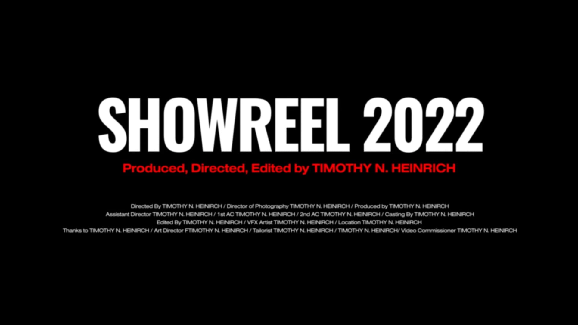 Timothy N. Heinirch Showreel 2022.mp4