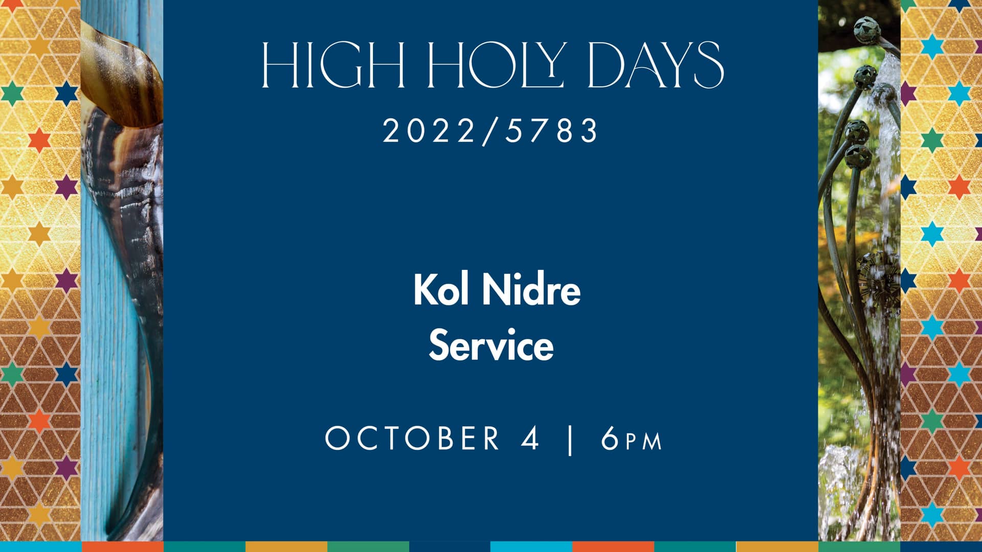 Kol Nidre Service on Vimeo